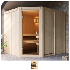 Bild Sauna »Henrika«, ohne Ofen, beige