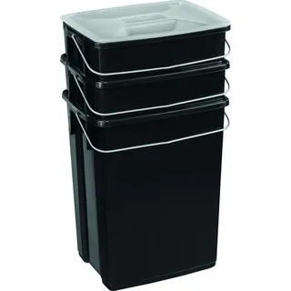 Curver Mülltrennsystem 6 l Schwarz