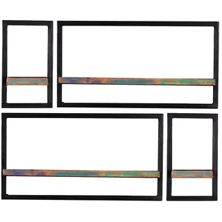 SIT Möbel Wandregal 90 x 25 x 75 cm Bunt