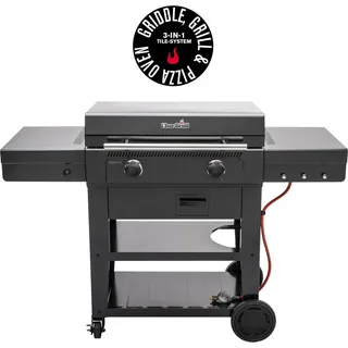 Char-Broil VersaTile 3-in-1-Gasplatte zum Braten, Grillen und Pizza backen