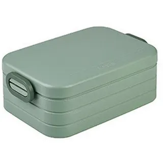 Mepal Lunchbox , Salbeigrün , Kunststoff , 0,9 l , rechteckig , 18.5x12x6.5 cm , lebensmittelecht, stapelbar, verstellbare Inneneinteilung , Küchenzubehör, Vorratsbehälter, Jausenboxen