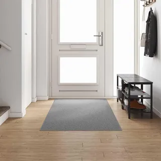Teppichläufer Hellgrau 100 x 300 cm 100% Polypropylen - Hellgrau
