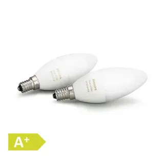 Philips Hue White Ambiance E14 LED Kerze Doppelpack, dimmbar, alle Weißschattie
