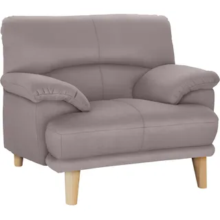 TRENDMANUFAKTUR Sessel Cecilia grau 112 x 87 x 90 cm Holzfuß