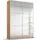 Schwebetürenschrank 131 x 210 x 59 Braun