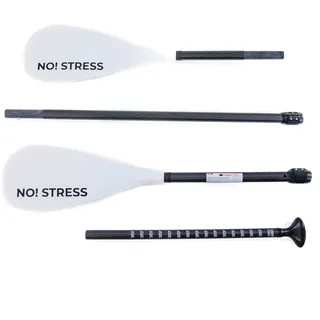 No Stress Carbon Hybrid SUP und Kajakpaddel 4-teilig