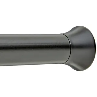 Amazon Basics Verstellbare Duschvorhang-Spannstange, 61 bis 91 cm, Schwarz
