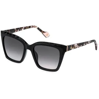 Yalea Sya221-530700 Damen-sonnenbrille - Shiny Black - Smoke Gradient/CAT3