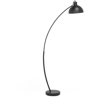 Beliani Stehleuchte Dintel 25/25/155 cm , Schwarz , Metall , E27 , 25x155x25 cm , Lampen & Leuchten, Innenbeleuchtung, Stehlampen, Bogenlampen