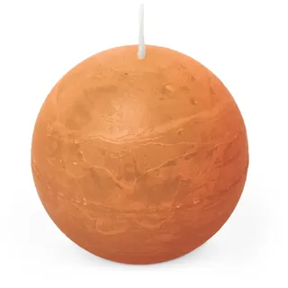 Spaas Rustikale Kugelkerze 80 mm 24St. - orange