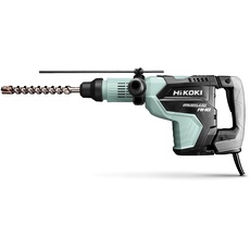 HIKOKI Bohr- & Meißelhammer DH45MEZ, SDS-max (240V, Brushless, Leistung: 1500 W, Schlagenergie 13,4 J, Volllastschlagzahl: 1200-2950 min-1, Bohren mit Kronen Ø: 125 mm) Zubehör im Transportkoffer.