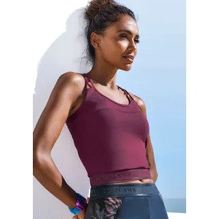 LASCANA ACTIVE Crop-Top, mit Teilungsnaht, rosa