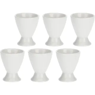 La Porcellana Bianca Set mit 6 Eierbechern P001703201Z - Weiß