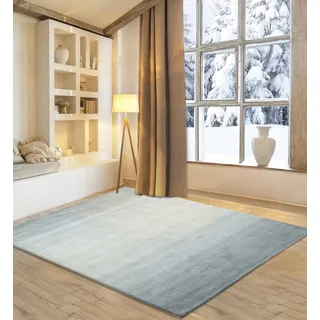 OTTO home Lessach Wollteppich 140 x 200 cm Grau