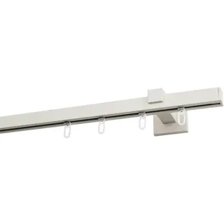 Vorhangstangenset , Weiß , Metall , 180 cm , Heimtextilien, Vorhänge, Vorhangstangen, Vorhangstangenset