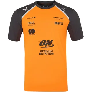McLaren F1 Team Set Up T-Shirt Saison 2025 Orange und Grau Offizielles Racing Merchandise (UK, Alpha, M, Regular, Regular, Autumn Glory/Phantom)