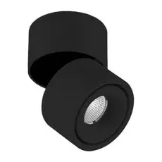 Arcchio LED-Deckenstrahler Rotari, 8,9W, 1-flammig, schwarz