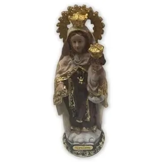 DRW Figur Jungfrau von Carmen, Stil Altes Holz, handbemalt, 13 cm