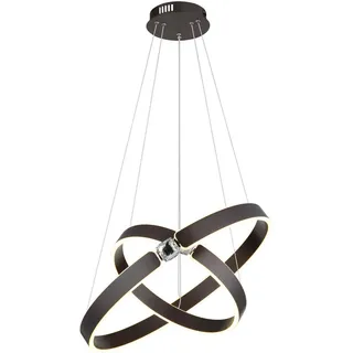 Globo Led-Hängeleuchte , Klar, Opal, Bronzefarben , Metall, Kunststoff, Glas , 125 cm , Ce , beliebig kürzbar , Lampen & Leuchten, Leuchtenserien