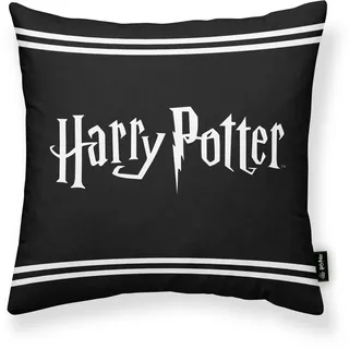 Belum Kissenbezug Harry Potter mit Füllung, Größe 45 x 45 cm, Modell HP Basic Black A
