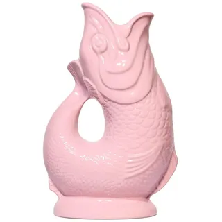 Gluckigluck Karaffe mit „Gluck-Gluck“-Geräusch 27,5/17/9,5 cm , Hellrosa , Keramik , Tiere , 1.2 L , Organisch , handgemacht , Geschirr, Kannen & Karaffen, Wasserkaraffen & Krüge