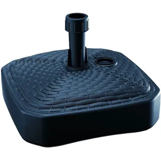 DEUBA Quadratische Polyethylen-Regenschirm-Basis 39 x 39 x 13 cm Anthrazit