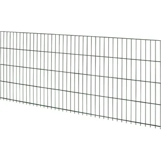 Floraworld Doppelstabmattenzaun Metall 83 x 201 cm grün