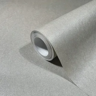 Marburg Vliestapete Uni Metalloptik Modern 10,05 m x 0,7 m Grau