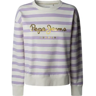 Pepe Jeans Anna Sweatshirt Gestreift Lila XS
