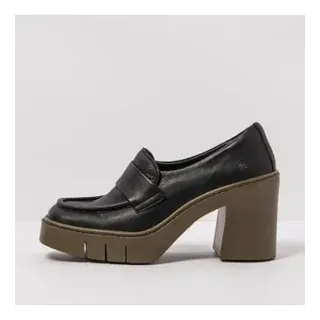 Art für Damen. 1197211UK003_001 Berna schwarze Lederschuhe -Höhe Absatz: 9cm- -Höhe: 9cm (36), 8 bis 10 cm, Keine, Lässig