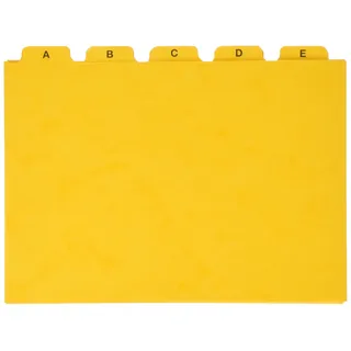 Pagna 25251-05 Leitregister, Pressspan, A5 gelb