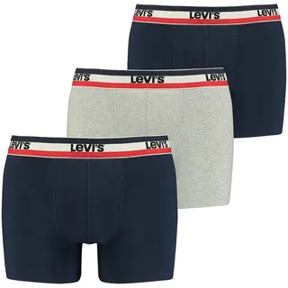 Levi's Levi ́s Underwear Logo Boxershorts Navy / Grey Melange L 3er Pack