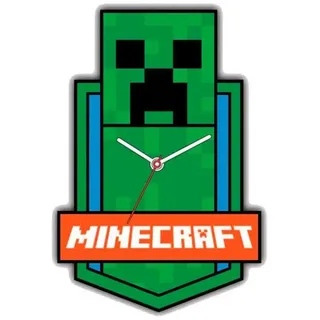 Minecraft Mdf-wanduhr - Multicolor