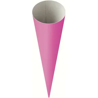 Baier & Schneider Heyda 204870065 Schultüten-Rohlinge (Höhe 70 cm, Durchmesser 19 cm, Karton, 380g/m2) pink