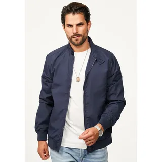 SOULSTAR Blouson "mit Stehkragen leichte Harington-Sommerjacke" Herren Blousonjacke leichte Bomberjacke Übergangsjacke, navy
