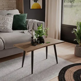 Vicco Couchtisch Yan, 80 x 40 cm, Artisan - Braun, Schwarz