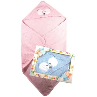 Bubabù Bademantel Sgunz für Kleinkind, dreieckig, 75 x 75 cm hellblau