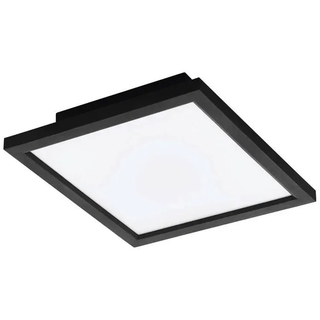 Eglo Deckenleuchte , Schwarz , Metall , quadratisch , F , 30x5x30 cm , 3 Helligkeitsstufen, ZigBee-Technologie, Smartphone-Steuerung, Flackerfunktion, 2 Lichtintensitäten , Lampen & Leuchten, Innenbeleuchtung, Smart-Home-Lampen, Smart Home Deckenleuchten