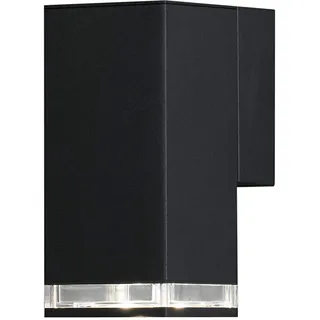 Konstsmide Außenwandleuchte Aluminium 7 W BxHxT 7,5 x 16,5 x 11,5 cm ohne Leuchtmittel schwarz