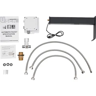 Berührungsloser Sensor-Wasserhahn, Wasserfallauslauf, einstellbares Temperaturventil, Typ2