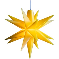 Bild LED-Stern 18-Zacker Ø 8 cm gelb