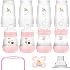 Bild von Easy Start Anti-Colic Starter Set, mitwachsende Baby Erstausstattung mit Schnuller, Flaschen & Griffen, Baby Geschenk Set, ab Geburt, rosa