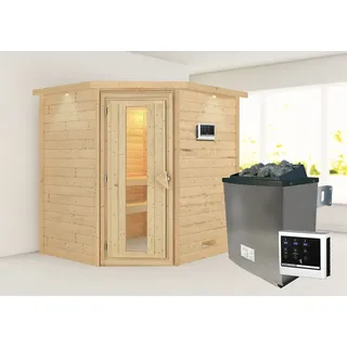 Karibu Mia inkl. 9 kW Ofen + ext. Steuerung