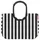 loopshopper L summerstripes Schwarz