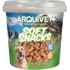 Arquivet Weiche Lachsnacks für Hunde - Natürliche Snacks in Knochenform - Natürliche Leckereien und Leckereien - Leckereien und Belohnungen für Hunde - 800 g