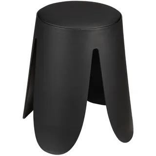 Wenko Badhocker Comiso belastbar bis 180 kg Schwarz Ø 44,5 x 46 cm