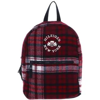 Tommy Hilfiger Rucksack Freizeitrucksack TH Check Mini Backpack Multi Check rot