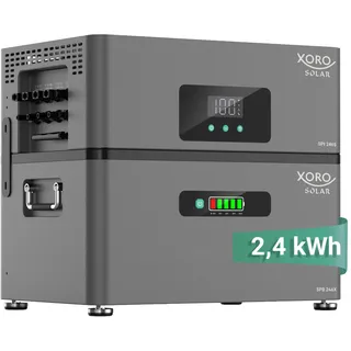 ATLAS-D PLUS Solarspeicher (2,4 kWh, 4000 Wp, 2400 W) | Hybrid-Wechselrichter, Solarmodule direkt anschließen, modular und erweiterbar, geeignet für Balkonkraftwerke