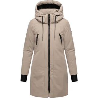 Wintermantel NAVAHOO "Wintermantel Winterzart 14", Damen, Gr. 6XL, grau (taupe grau), Obermaterial: 100% Polyester PES.  Obermaterial: Futter: 100% Polyester PES. 100% Polyester PES., Mäntel Wintermantel