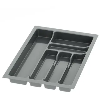 Sossai Besteckeinsatz Divio für Schubladen 30-90 cm 33 x 49 cm 6 Fächer anthrazit